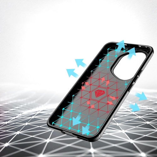 Силиконов калъф Carbon за Honor 400 Pro, черен