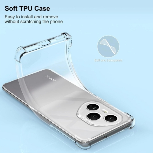 Силиконов калъф Techsuit Shockproof за Huawei Honor 400 Pro, прозрачен