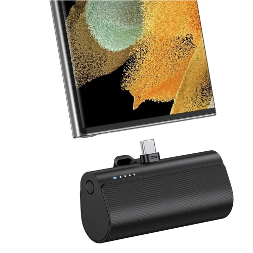 Външна батерия Blue Star W0556, 5000 mAh,USB-C, 2,1A, черен