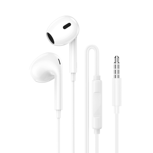Слушалки с микрофон Borofone BM100 Max Fuente, 3.5 мм жак, бял