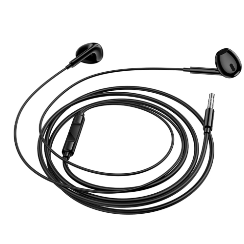 Слушалки с микрофон Borofone BM100 Max Fuente, 3.5 мм жак, черен