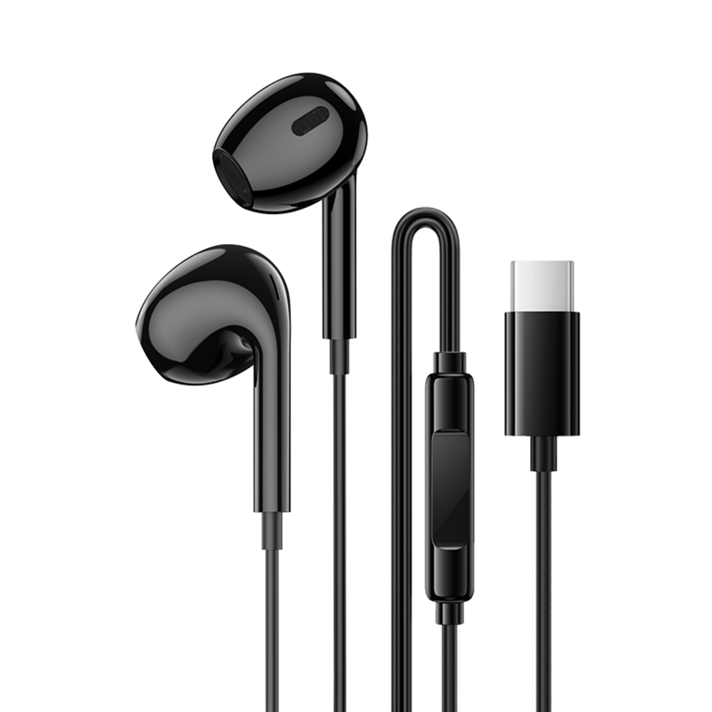 Слушалки с микрофон Borofone BM100 Max Fuente, USB-C, черен