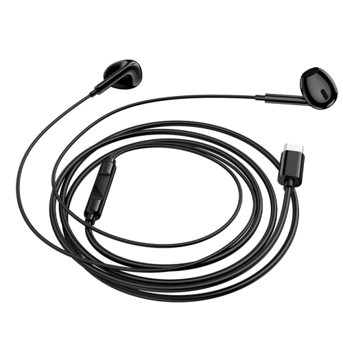 Слушалки с микрофон Borofone BM100 Max Fuente, USB-C, черен