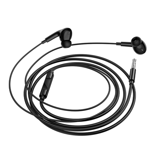 Слушалки с микрофон Borofone BM100 Pro Fuente, 3.5 мм аудио жак, черен