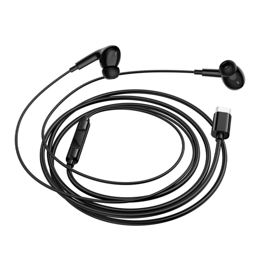 Слушалки с микрофон Borofone BM100 Pro Fuente, USB-C, черен