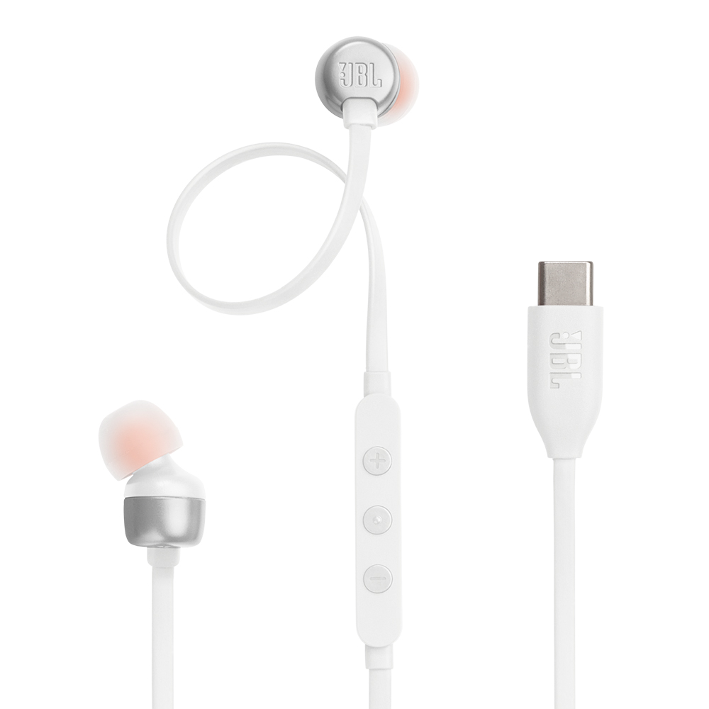 Слушалки Jbl Tune 310C, USB-C, бели