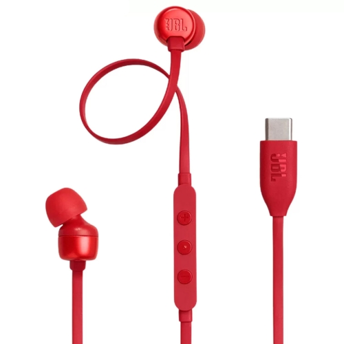 Слушалки Jbl Tune 310C, USB-C, червени