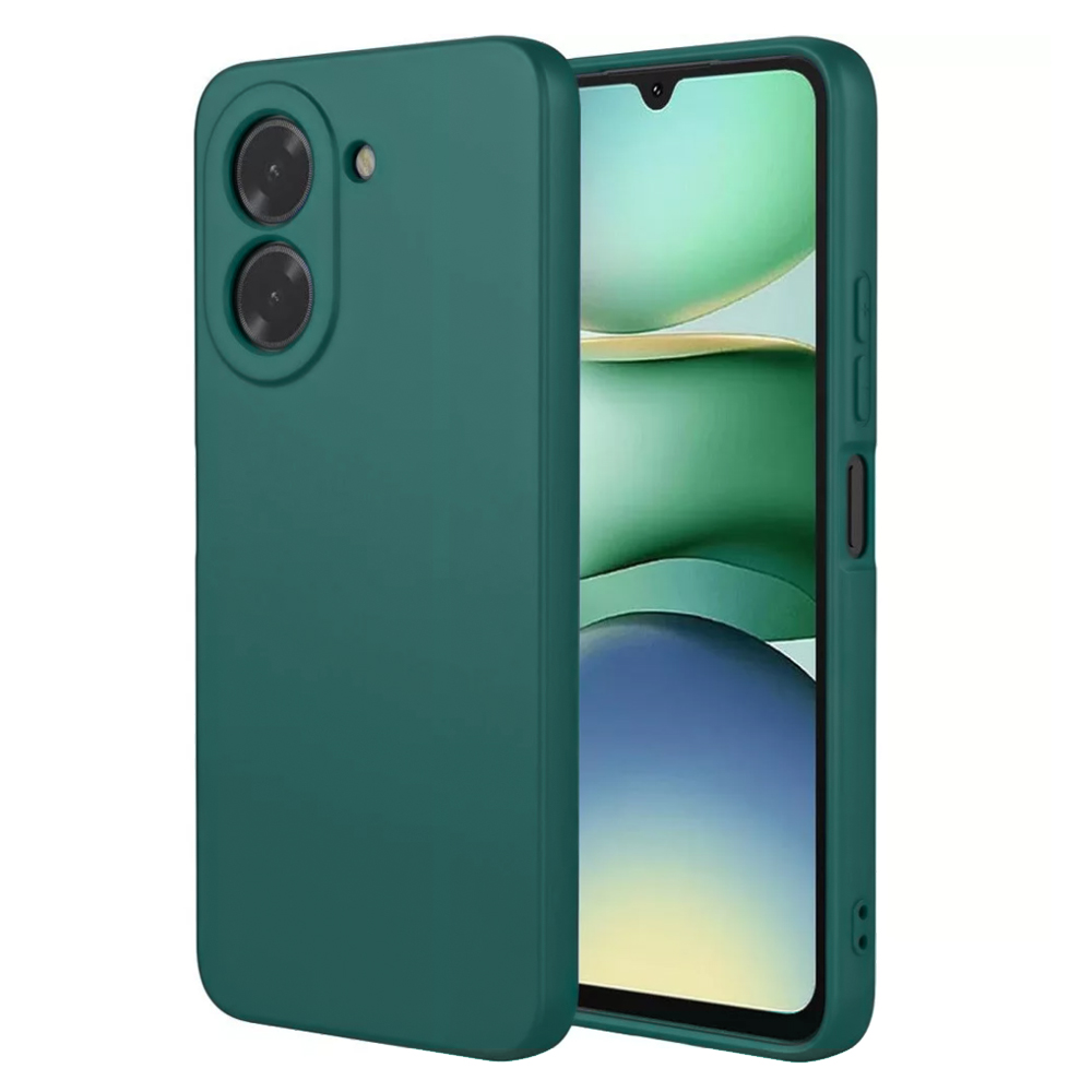 Силиконов калъф Matte за Xiaomi Redmi A5, тъмно зелен