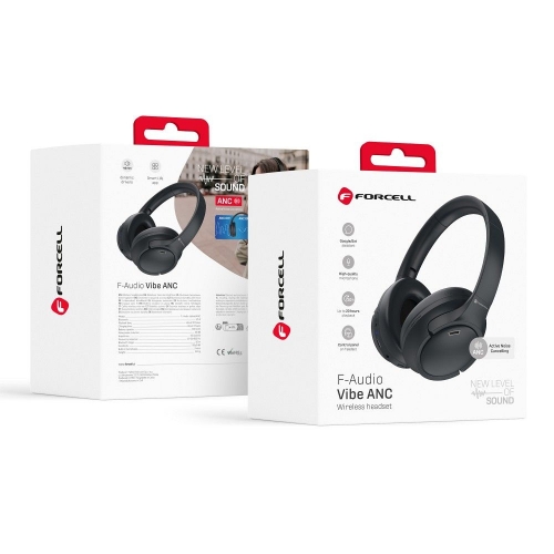 Безжични слушалки Forcell F-Audio Vibe ANC, Tuya App, черни