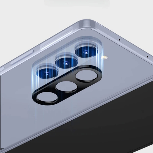 Стъклен протектор Techsuit за камерата на Samsung Galaxy Z Fold 7, черен