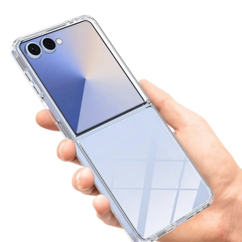 Силиконов калъф Techsuit Clear Silicone за Samsung Galaxy Z Flip 7, прозрачен