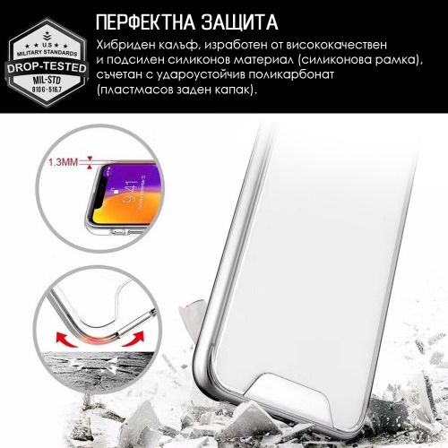 Калъф Space за iPhone 16e/17e, прозрачен