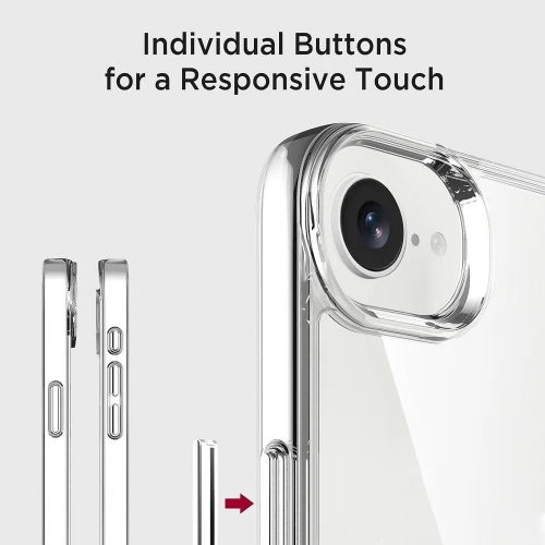 Калъф Space за iPhone 16e/17e, прозрачен