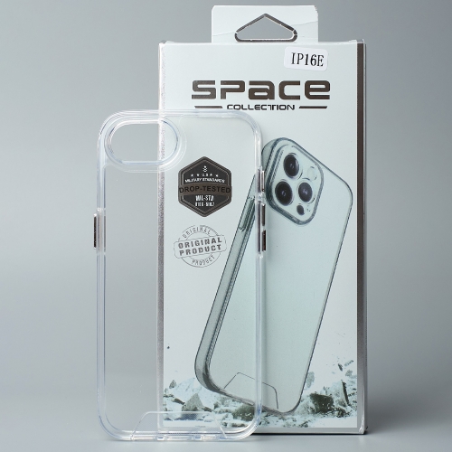 Калъф Space за iPhone 16e/17e, прозрачен