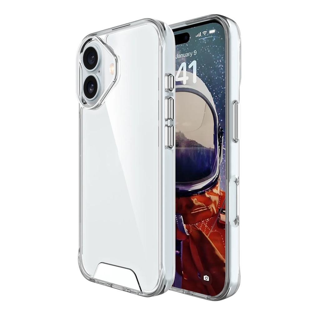 Калъф Space за iPhone 16, прозрачен