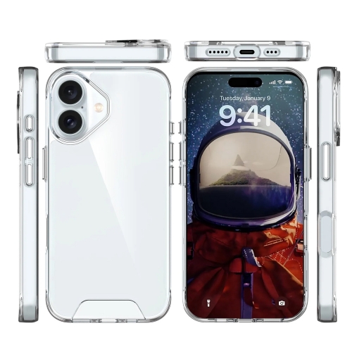 Калъф Space за iPhone 16, прозрачен