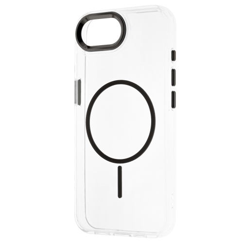 Калъф Resistant Creative MagSF за iPhone 16e/17e, прозрачен - черен