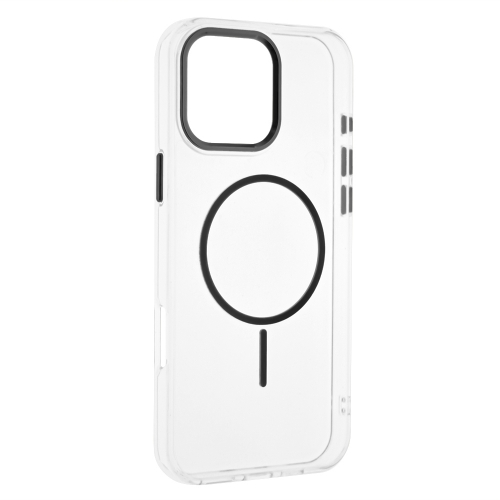 Калъф Resistant Creative MagSF за iPhone 16 Pro Max, прозрачен - черен