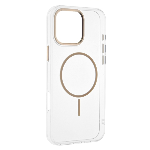 Калъф Resistant Creative MagSF за iPhone 16 Pro Max, прозрачен - златист