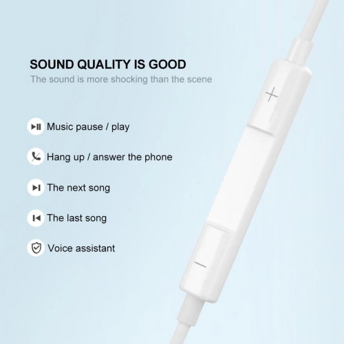 Слушалки Apple Lightning Connector EarPods, бели
