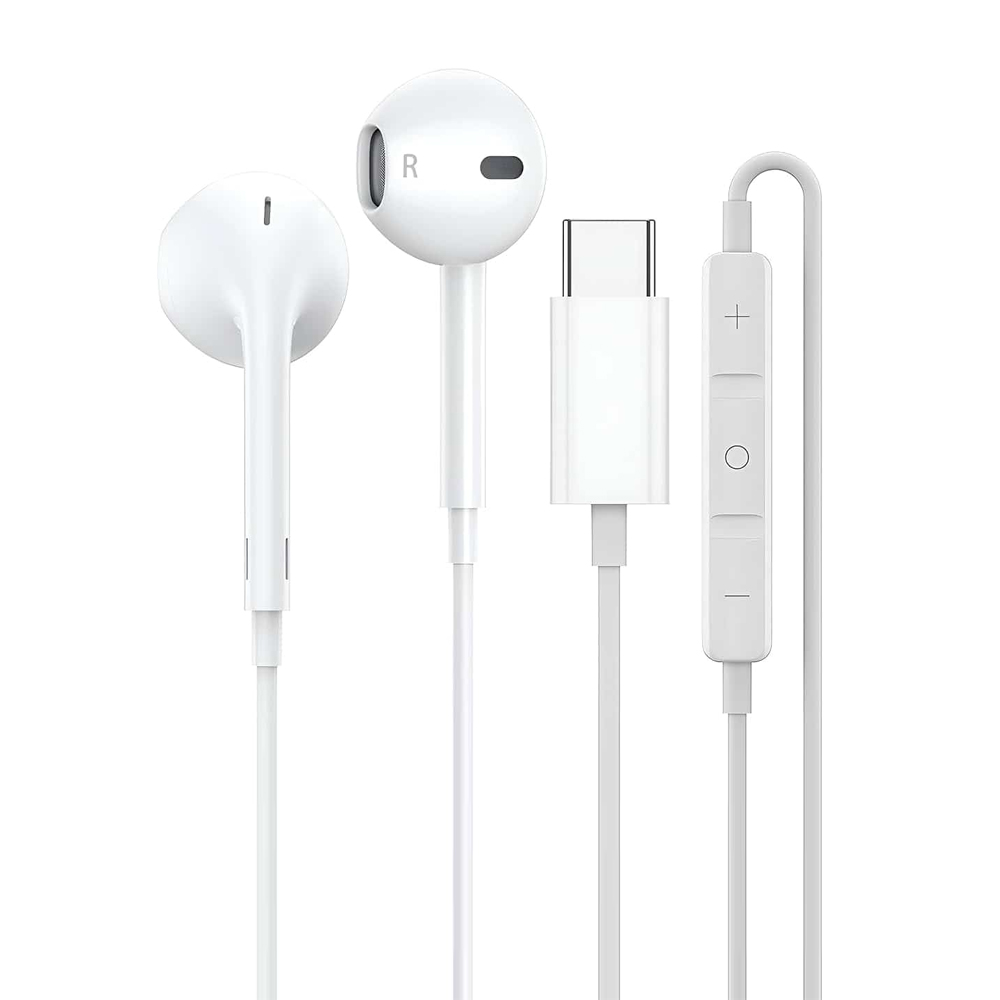 Слушалки Apple EarPods USB-C, бели