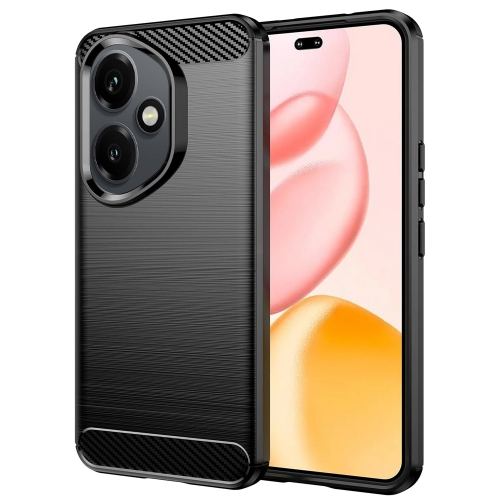 Силиконов Калъф Carbon Fibre Brushed Huawei Honor 400, черен