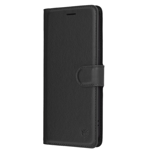 Калъф тефтер Techsuit Leather Folio за Honor 400, черен