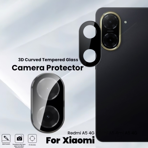 Стъклен Протектор Techsuit за камерата на Xiaomi Redmi A5 4G, черен