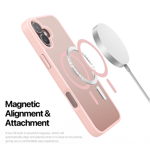 Калъф Dux Ducis Yind MagSF за iPhone 17, светло розов