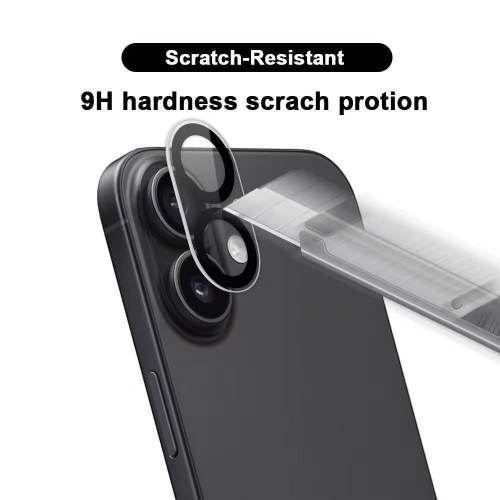 Стъклен протектор Wanlonfeng за камерата на iPhone 17, прозрачен