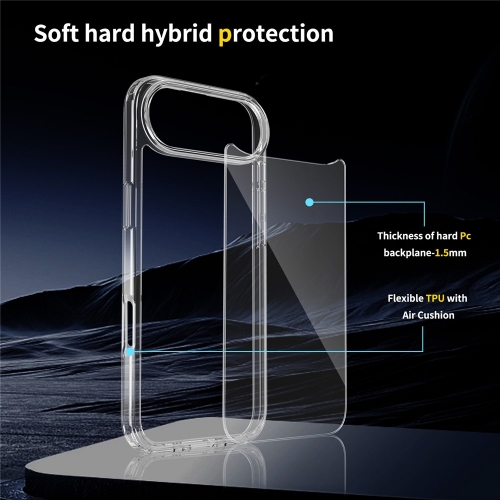 Калъф Shockproof Acrylic за iPhone 17 Air, прозрачен
