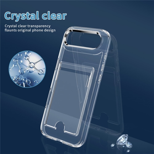 Калъф Card Holder за iPhone 17 Air, прозрачен