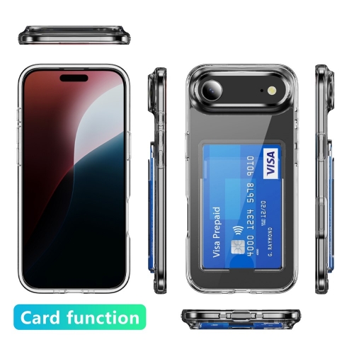 Калъф Card Holder за iPhone 17 Air, прозрачен