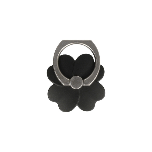 Държач за телефон Ring Flower, черно цвете