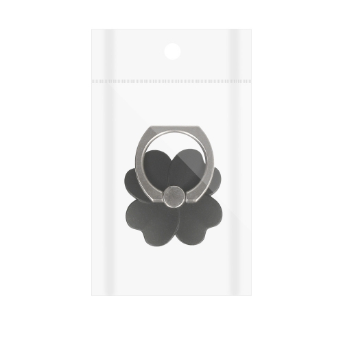 Държач за телефон Ring Flower, черно цвете
