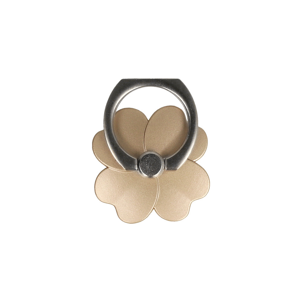 Държач за телефон Ring Flower, златисто цвете