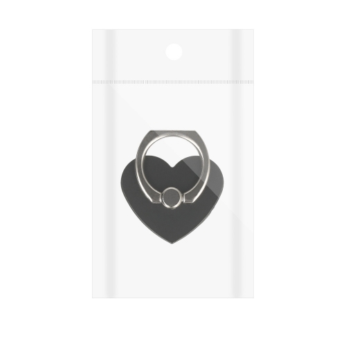 Държач за телефон Ring Heart, черно сърце
