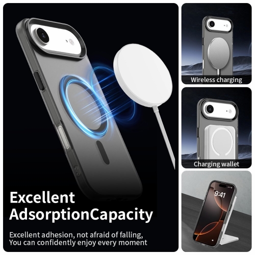 Пластмасов калъф Anti Drop Hybrid MagSF за iPhone 17 Air, черен