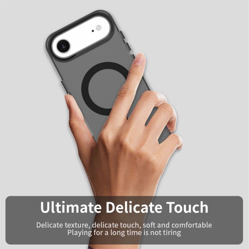 Пластмасов калъф Anti Drop Hybrid MagSF за iPhone 17 Air, черен
