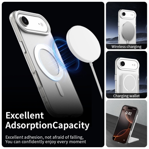 Пластмасов калъф Anti Drop Hybrid MagSF за iPhone 17 Air, бял