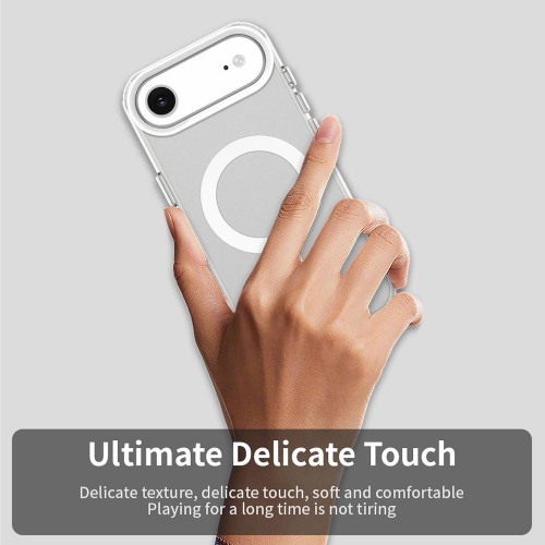 Пластмасов калъф Anti Drop Hybrid MagSF за iPhone 17 Air, бял