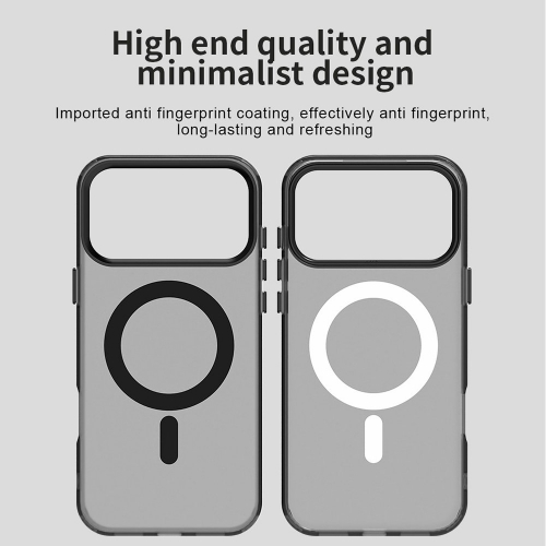 Пластмасов калъф Anti Drop Hybrid MagSF за iPhone 17 Pro, черен