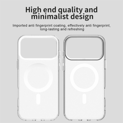 Пластмасов калъф Anti Drop Hybrid MagSF за iPhone 17 Pro, бял