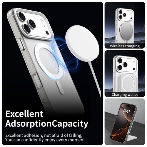 Пластмасов калъф Anti Drop Hybrid MagSF за iPhone 17 Pro Max, бял