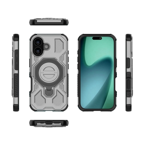 Калъф Magnetic Metal Kickstand за iPhone 17, сив