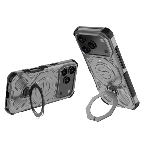Калъф Magnetic Metal Kickstand за iPhone 17 Pro, сив