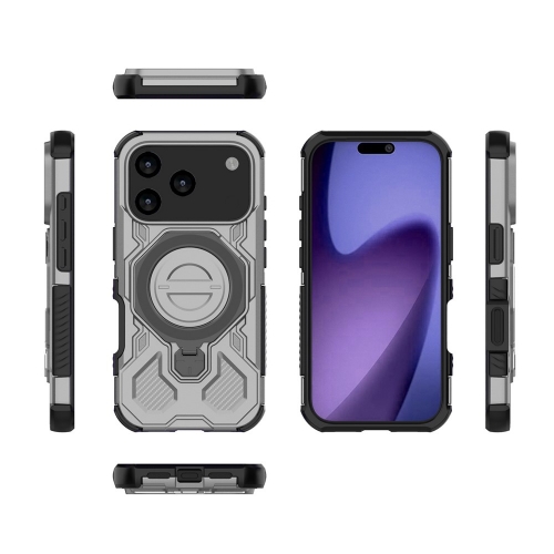 Калъф Magnetic Metal Kickstand за iPhone 17 Pro, сив