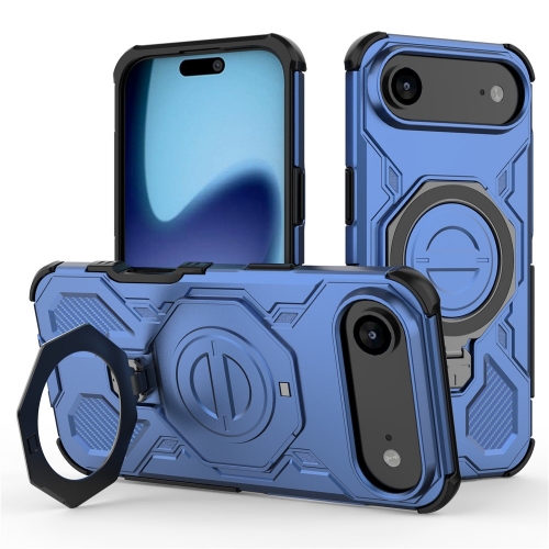 Калъф Magnetic Metal Kickstand за iPhone 17 Air, син