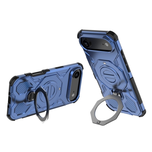 Калъф Magnetic Metal Kickstand за iPhone 17 Air, син
