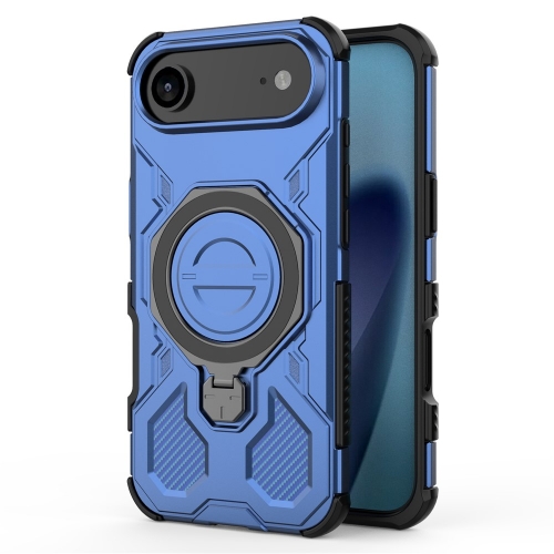Калъф Magnetic Metal Kickstand за iPhone 17 Air, син